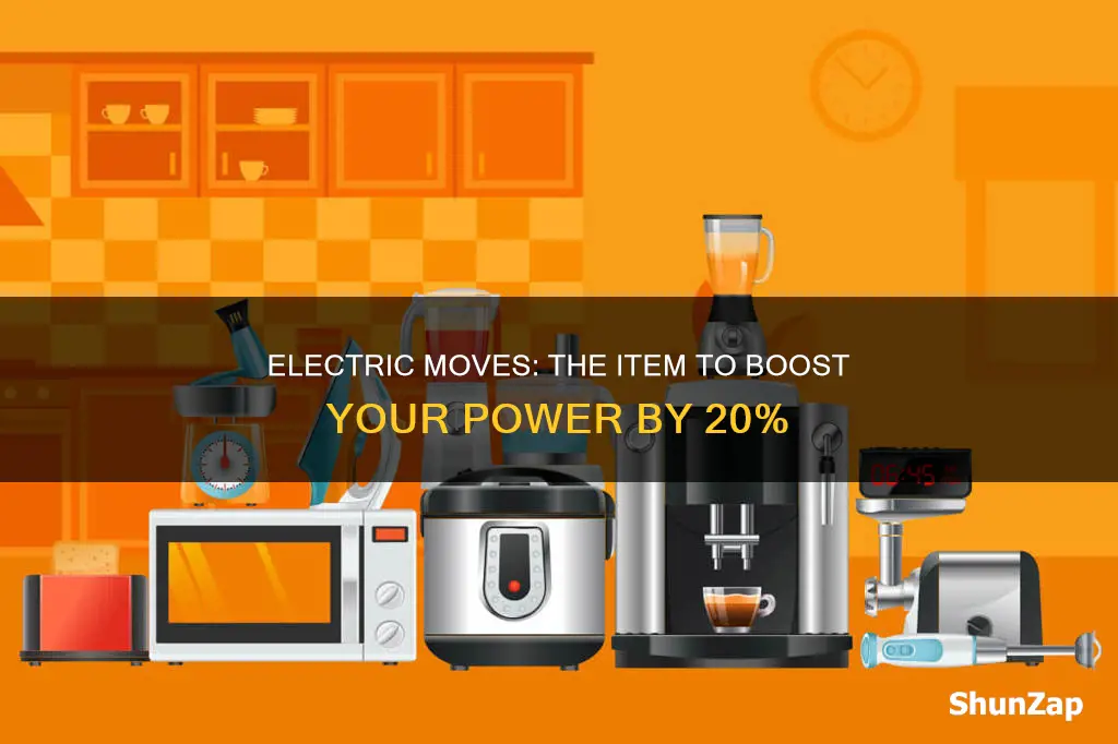 what item boost electric moves by 20
