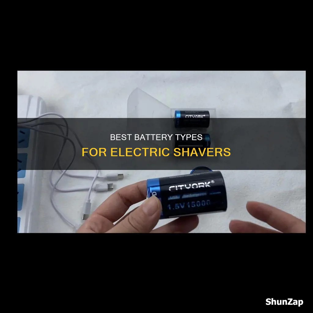 what kind of batteries for electric shaver