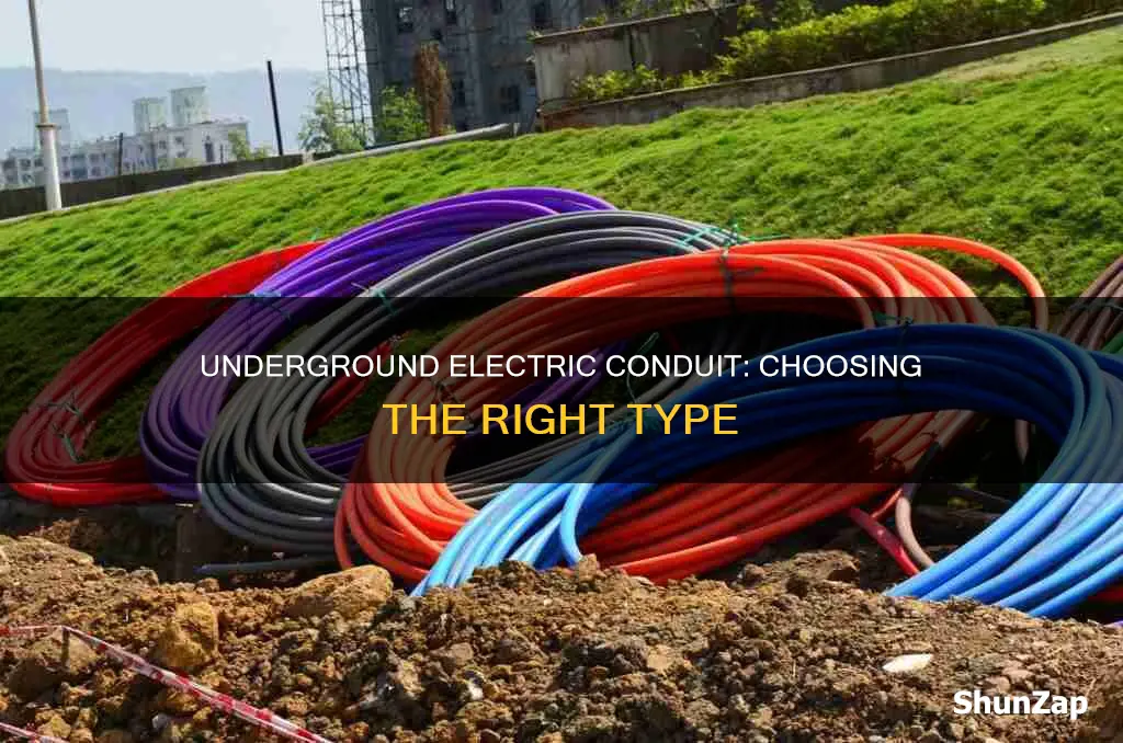 what kind of conduit for underground electric
