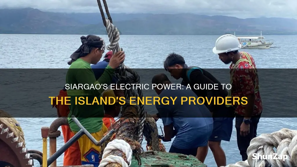 what kind of electric company is there in siargao island