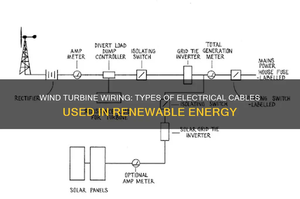 what kind of electrical wire is used in wind turbines