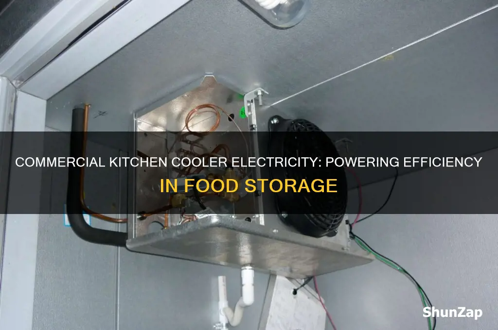 what kind of electricity does a commercial kitchen cooler use