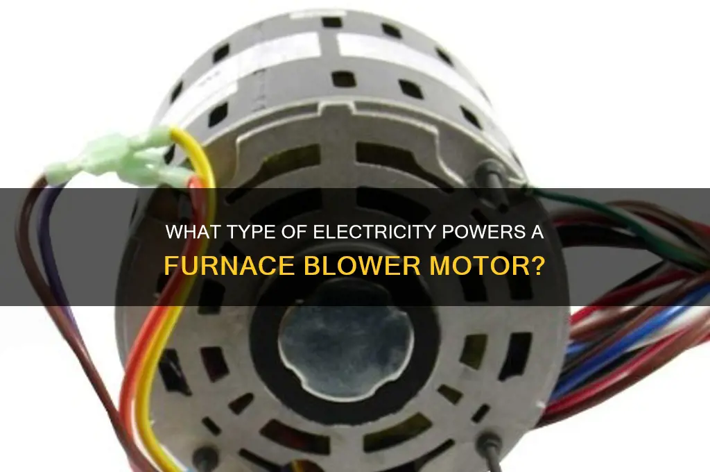what kind of electricity does a furnace blower moto use