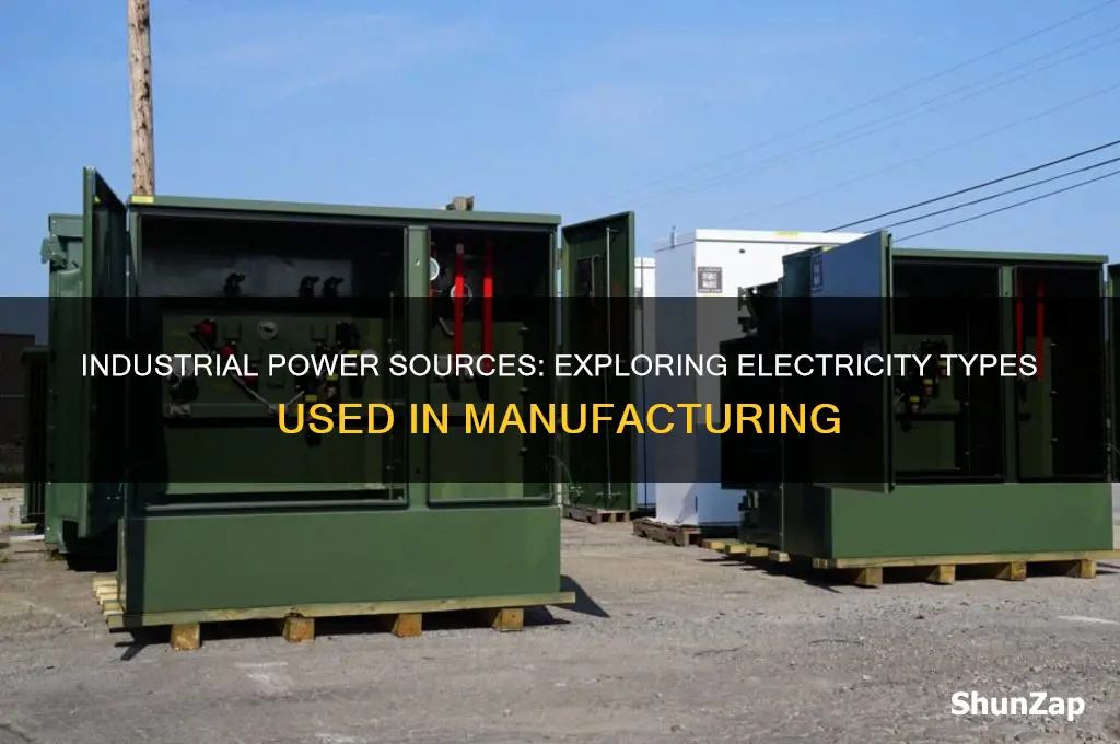 what kind of electricity is used in industries