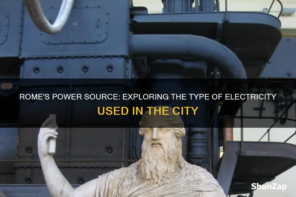 what kind of electricity is used in rome
