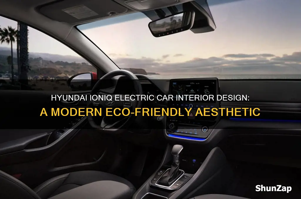 what kind of interior design hyundai ioniq electric car