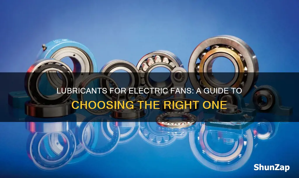 what kind of lubricant for electric fan