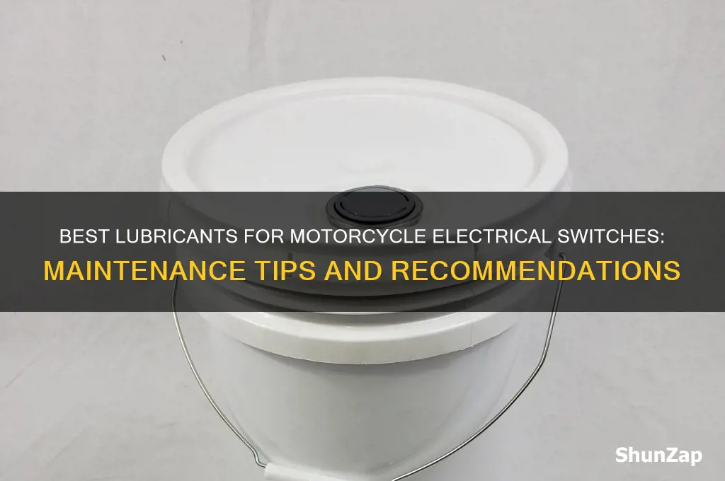 what kind of lubricant to use on motorcycle electrical switches