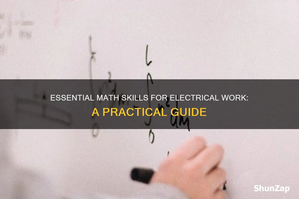 what kind of math is used in electrical work