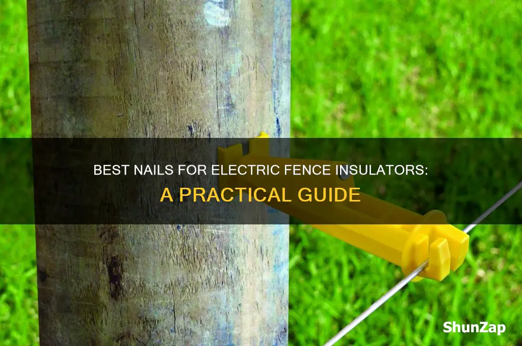 what kind of nails to use for electric fence insulators