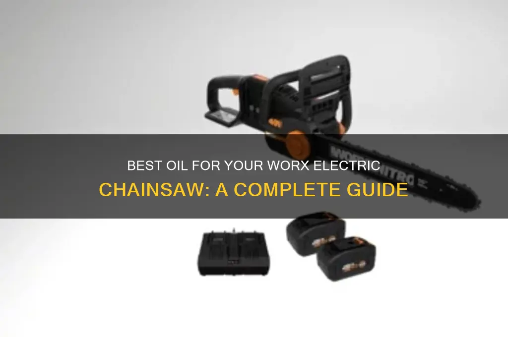 what kind of oil does a worx electric chainsaw use