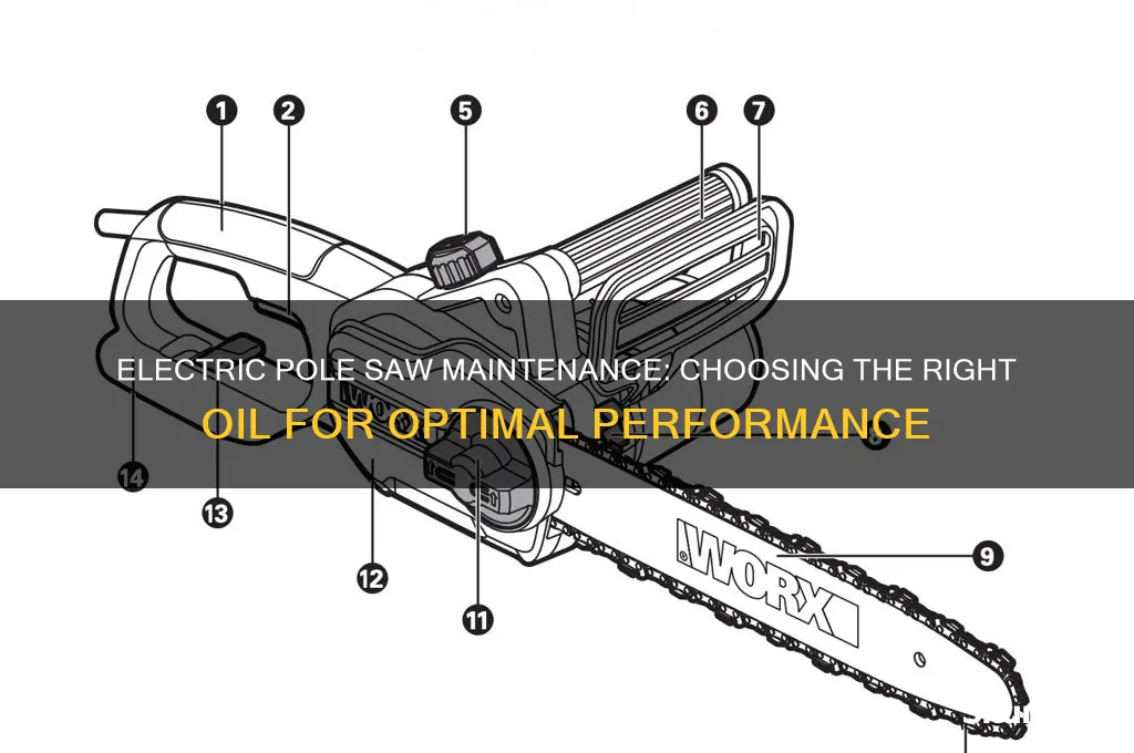 what kind of oil does an electric pole saw use