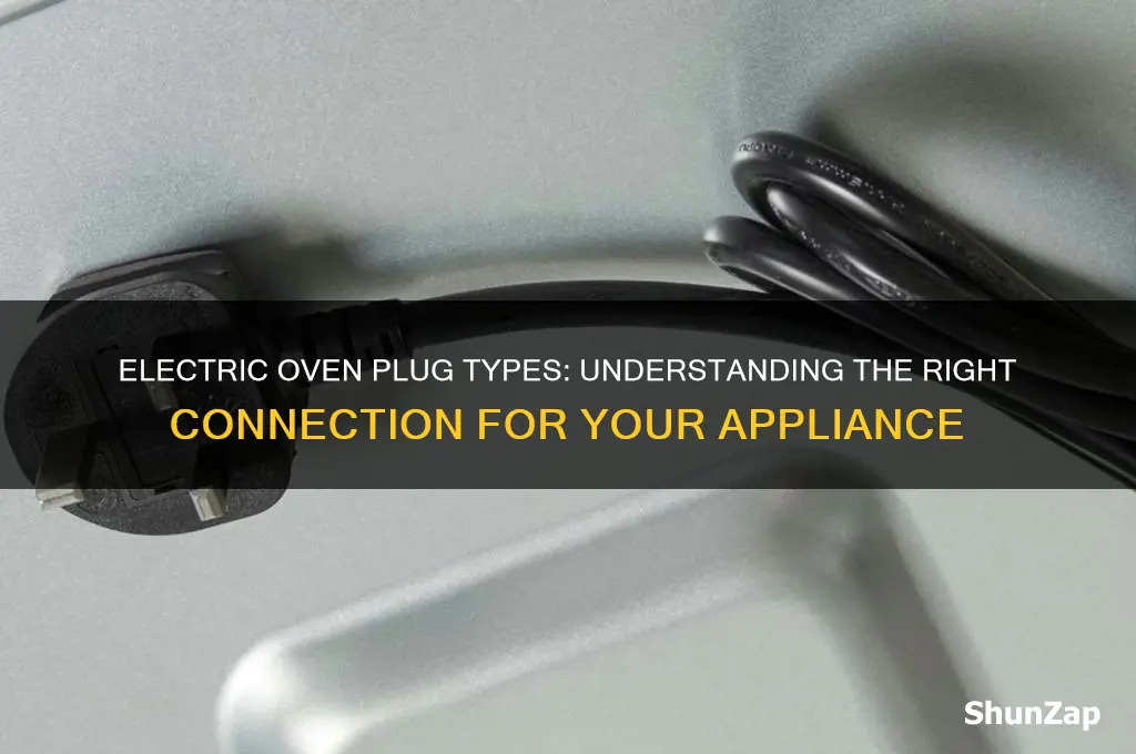 what kind of plug does an electric oven use