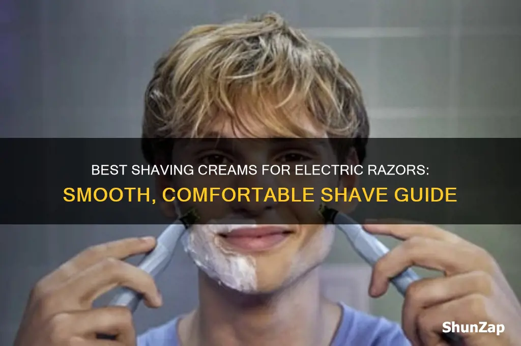 what kind of shaving cream to use with electric razor