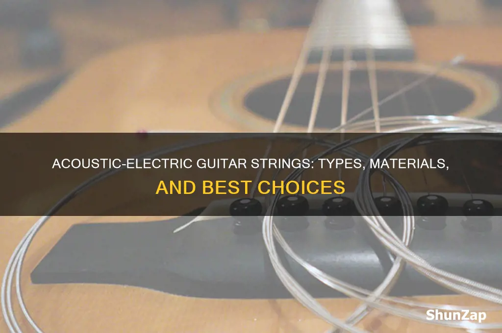 what kind of strings do acoustic electric guitars use