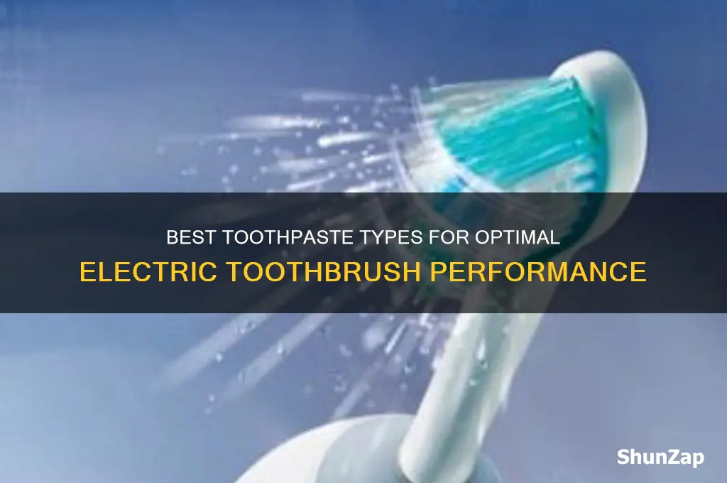 what kind of toothpaste to use with electric toothbrush