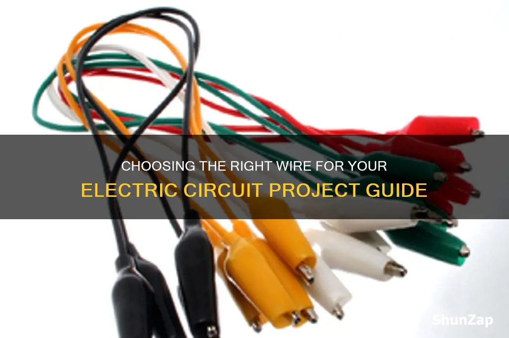 what kind of wire is used for electric circuit project