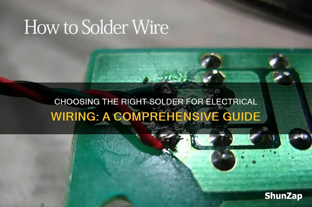 what kind souder do you use on electrical wiring