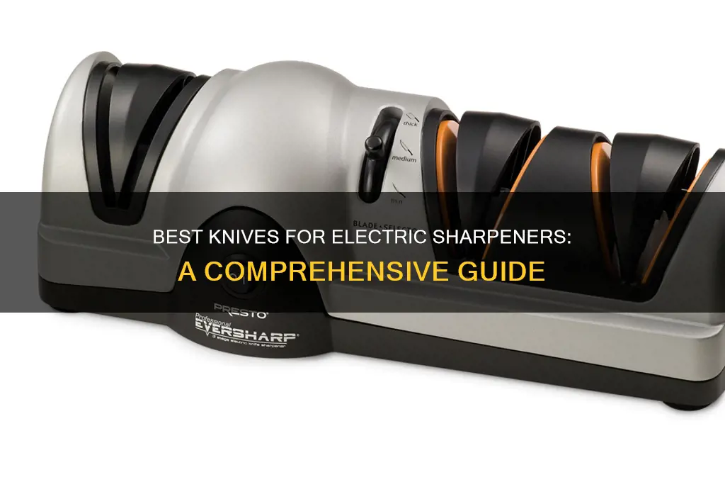 what knives to use on electric knife sharpeners