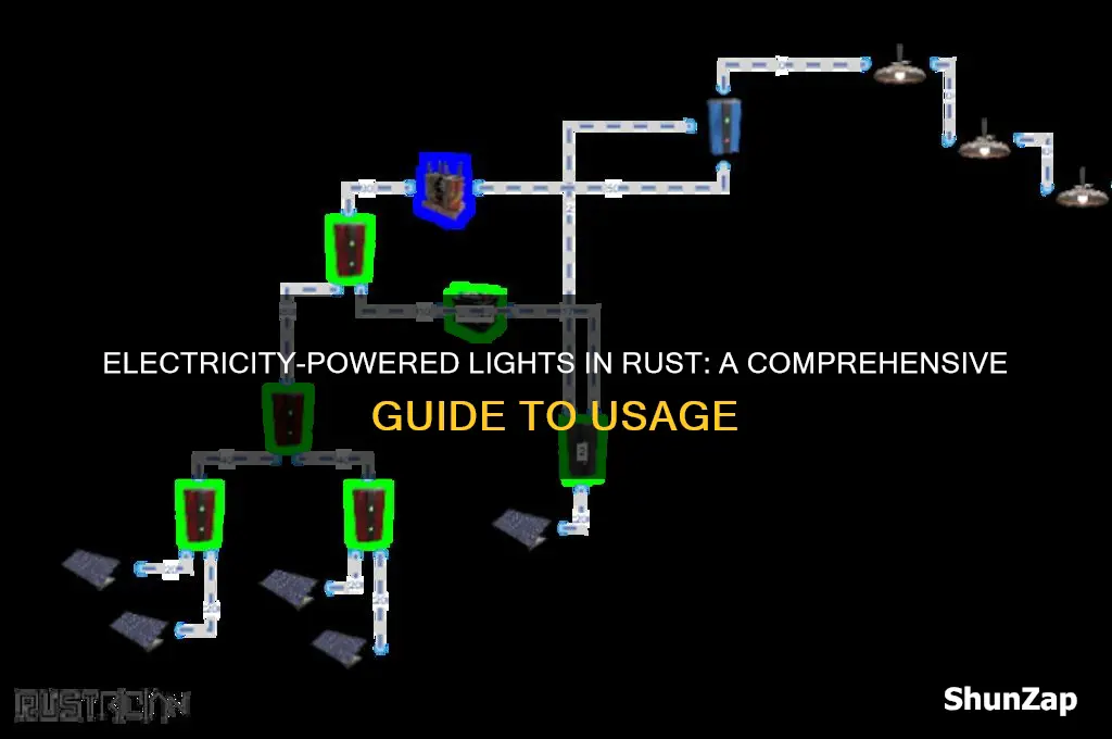 what lights use electricity in rust