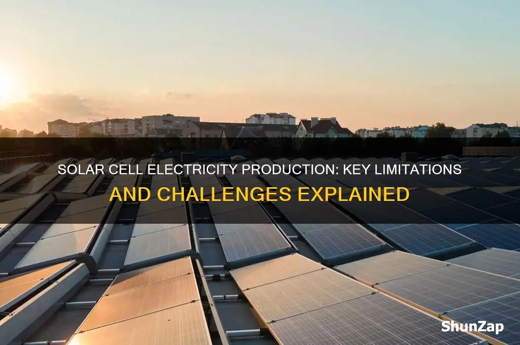 what limitations affect electricity production using solar cells