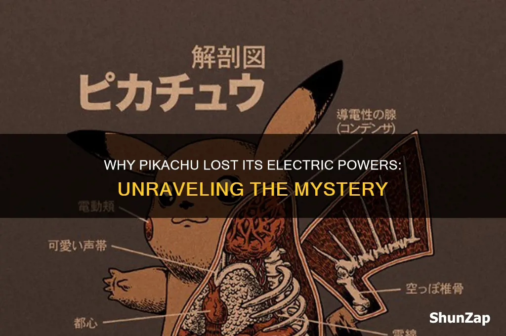what made pikachu unable to use its electricity