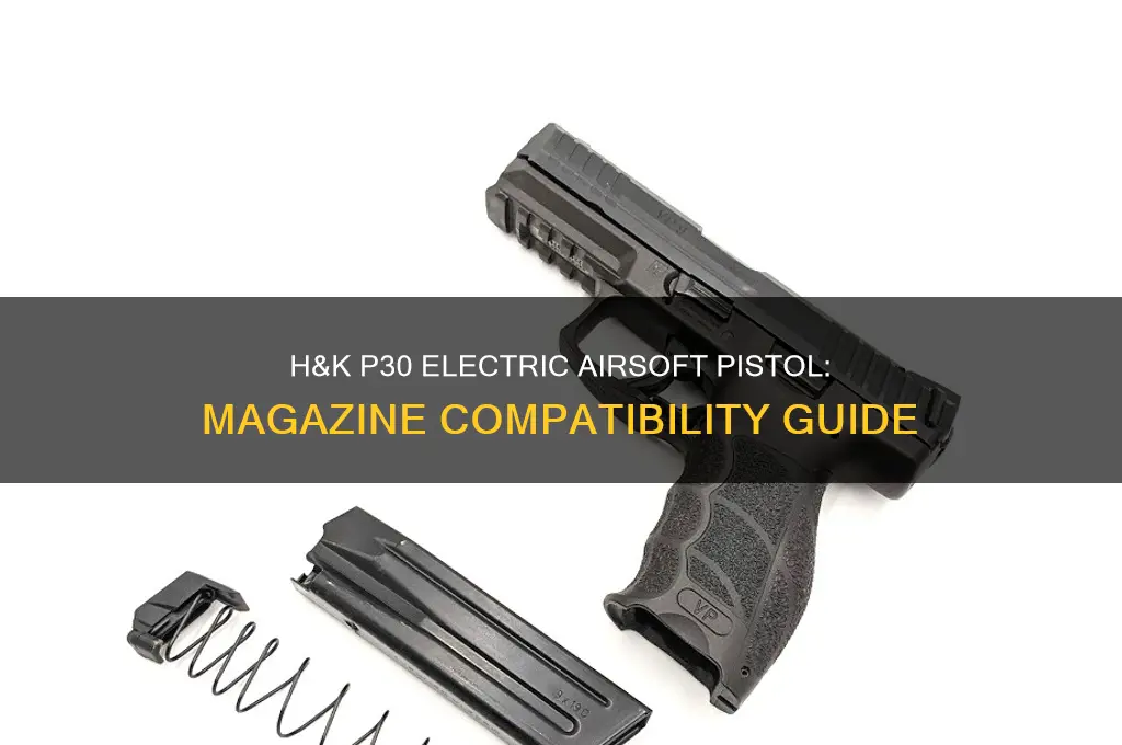 what magazine does the h&k p30 electric airsoft pistol use