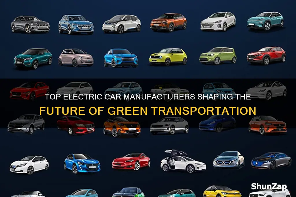 what manufacturers make electric cars