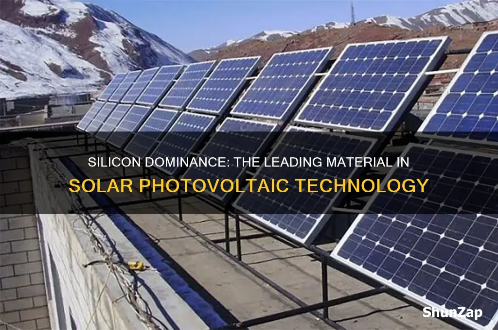 what material is most commonly used for solar-electric photovoltaic devices