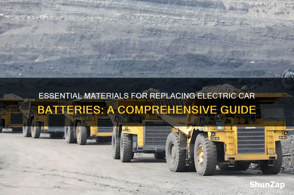 what materials do electric car batteries need replaced