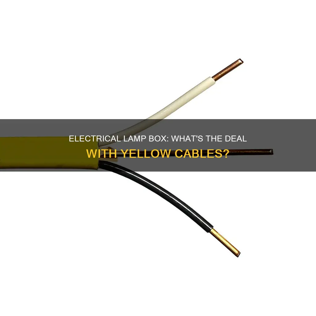 what means yellow cable in my electrical lamp box