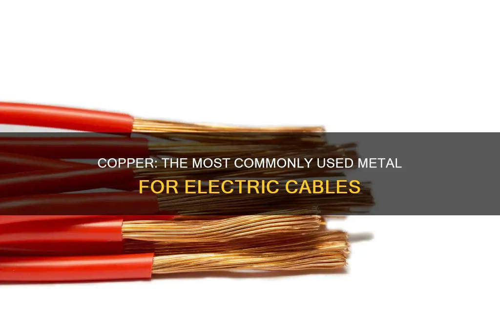 what metal is most commonly used for electric cables