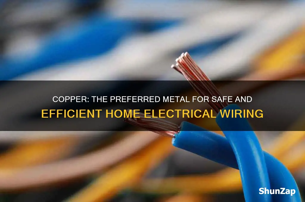 what metal is used for electrical wiring in a house