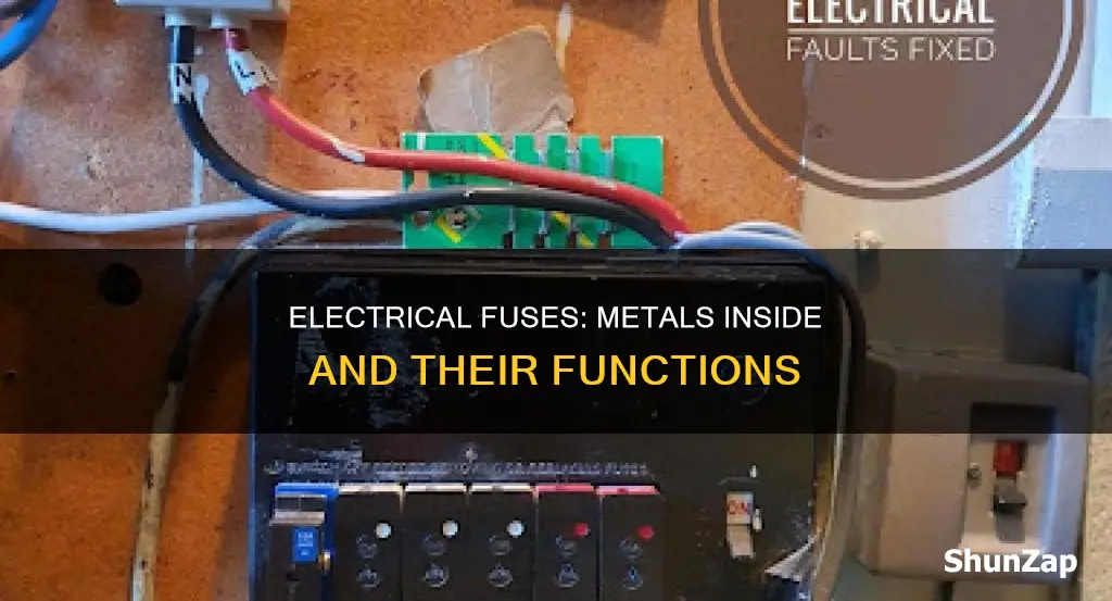what metals are in an electrical fuse