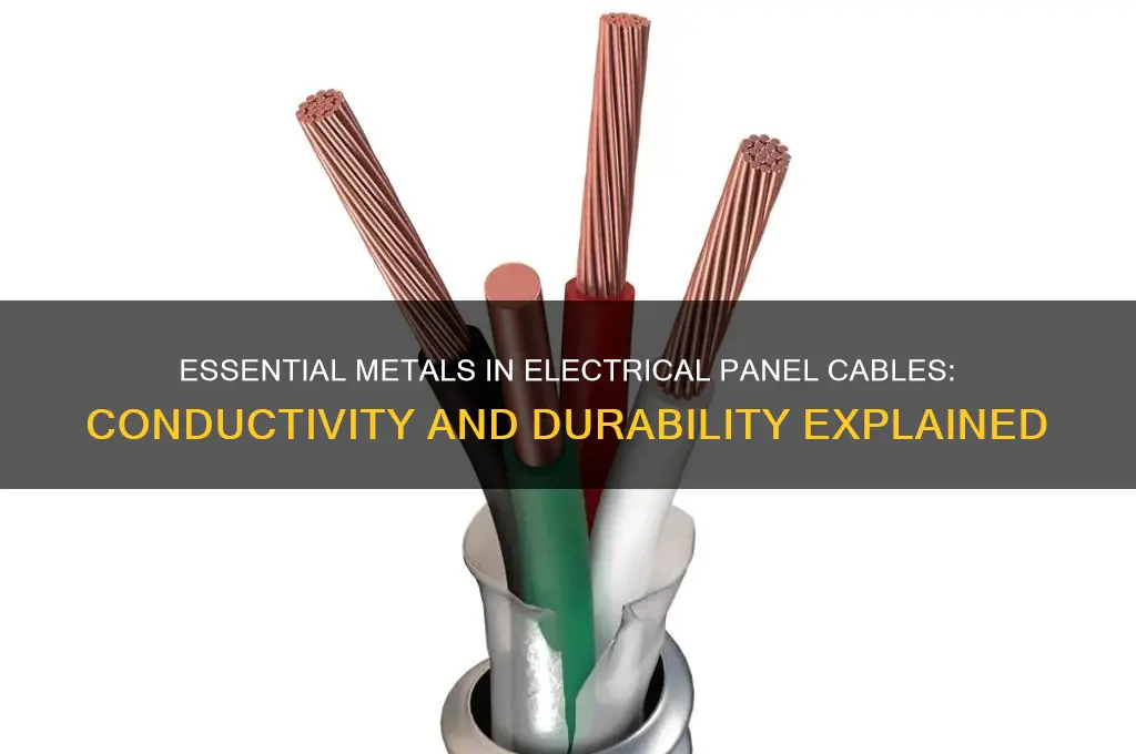 what metals are used in electrical panel cables