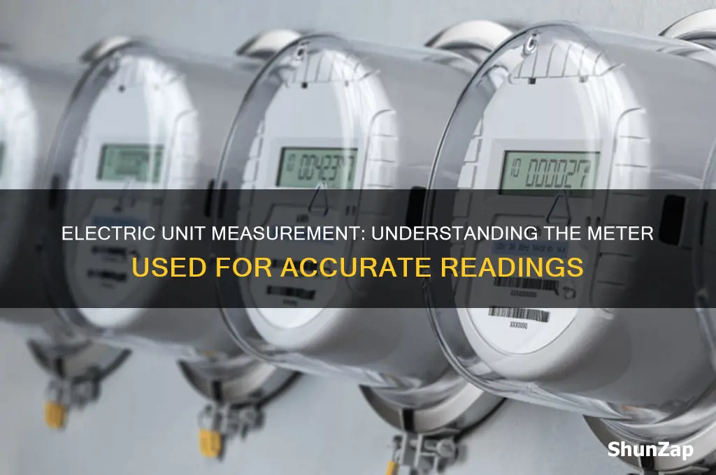 what meter is used to measeure electric unit