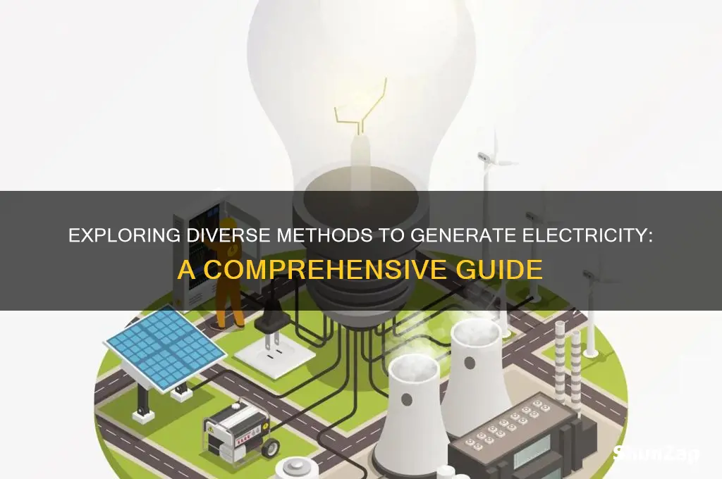 what methods are used to generate electricity