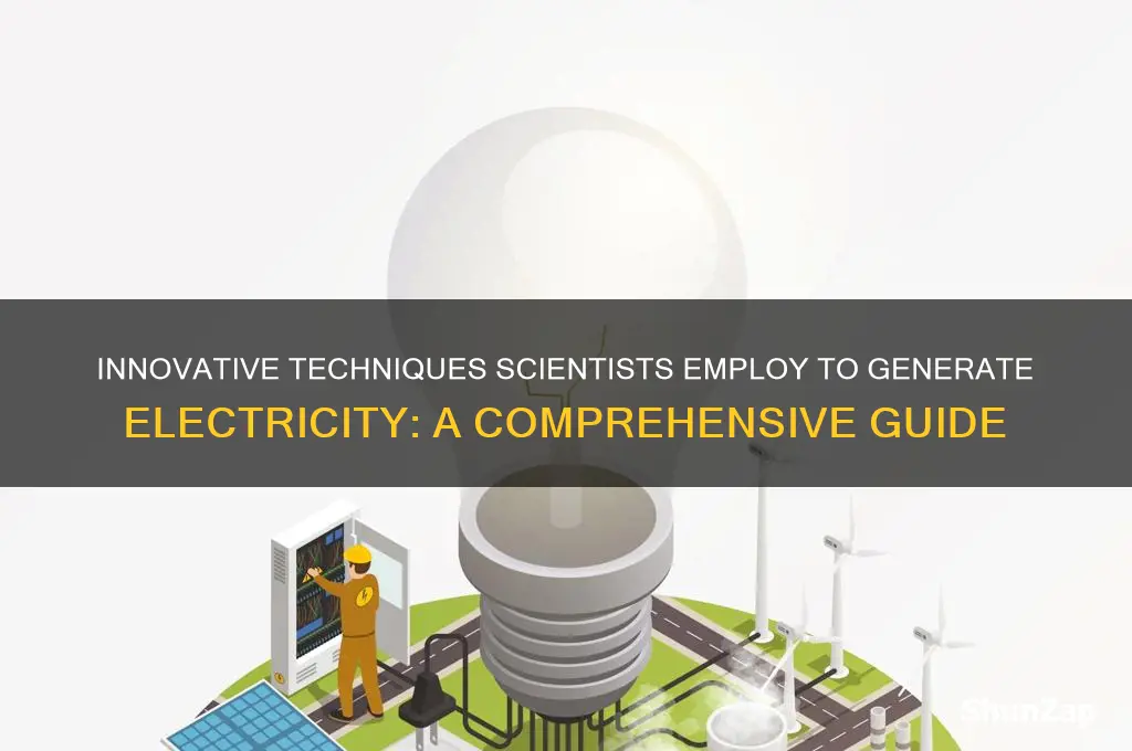 what methods did scientists use to generate electricity