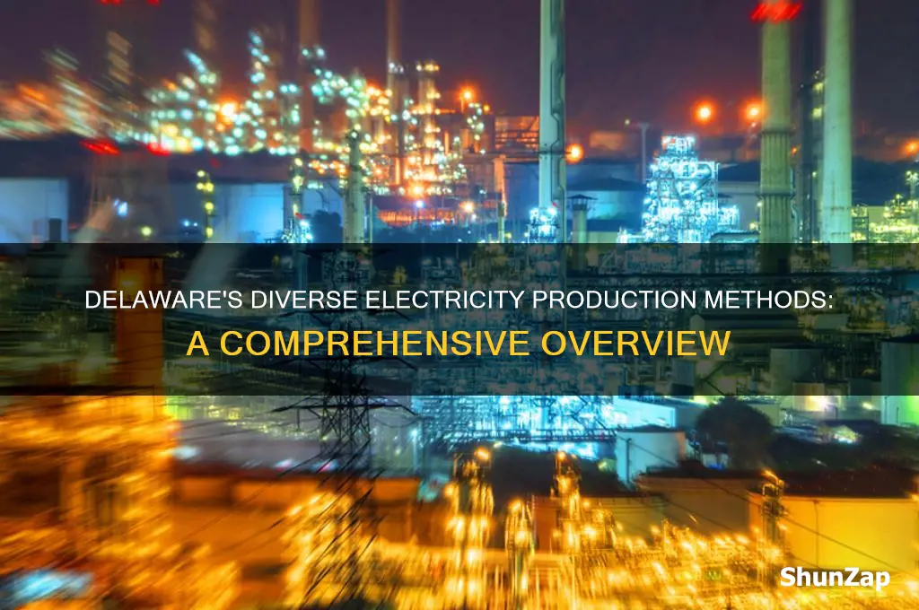 what methods of electricity production are used in delaware
