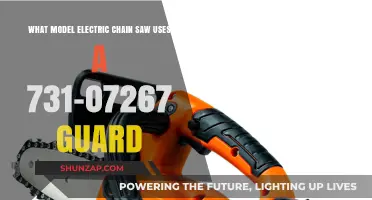 Electric Chain Saw Model with 731-07267 Guard Revealed