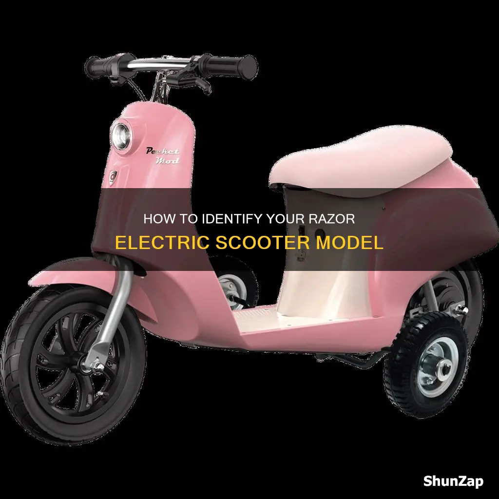 what model is my razor electric scooter
