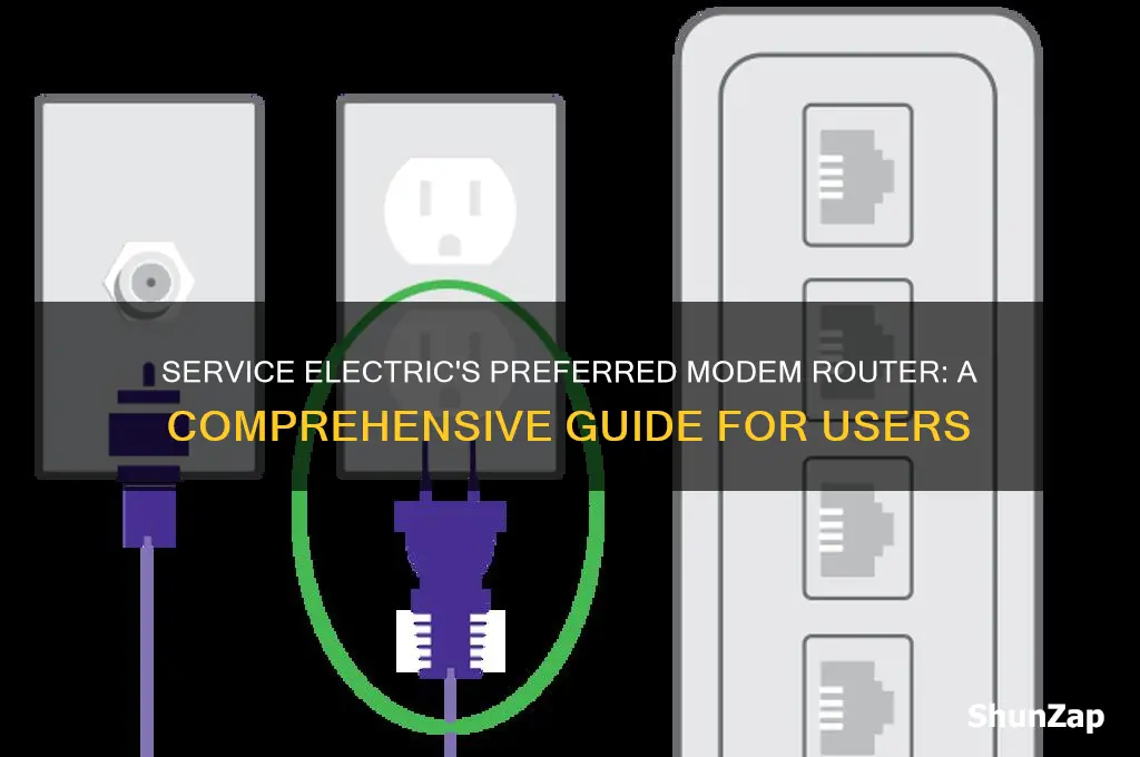 what modem router is service electric using