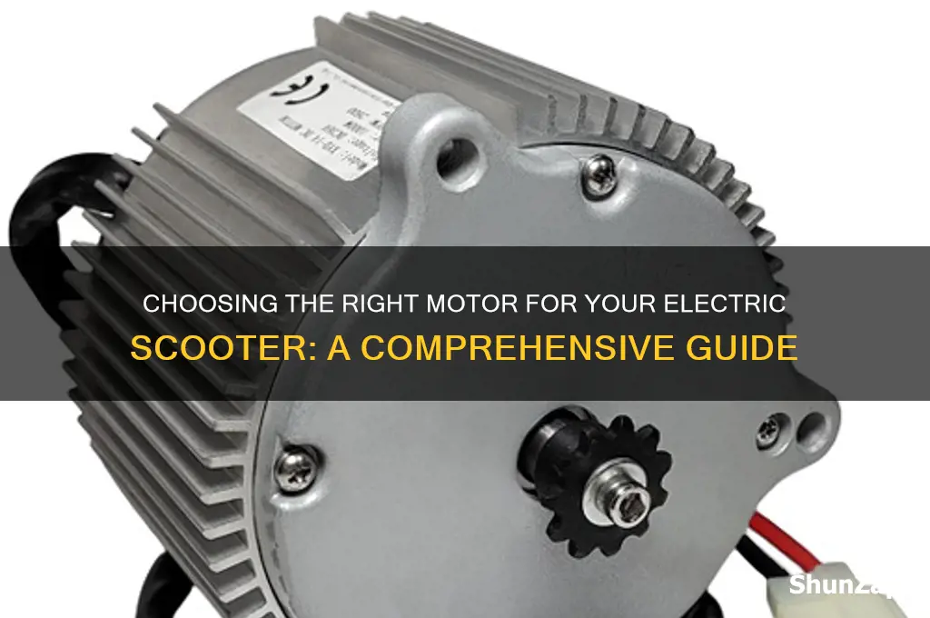 what motor should i use for an electric scooter