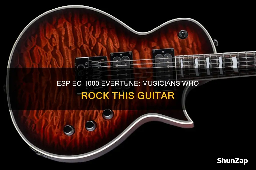 what musicians use esp ec-1000 evertune electric guitar