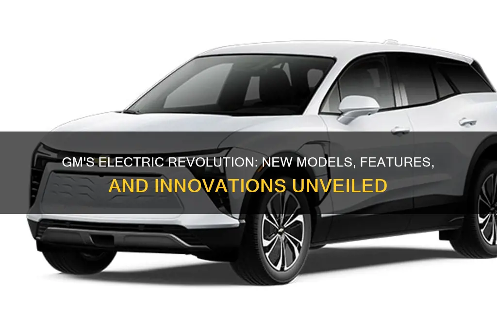 what new electric cars from gm