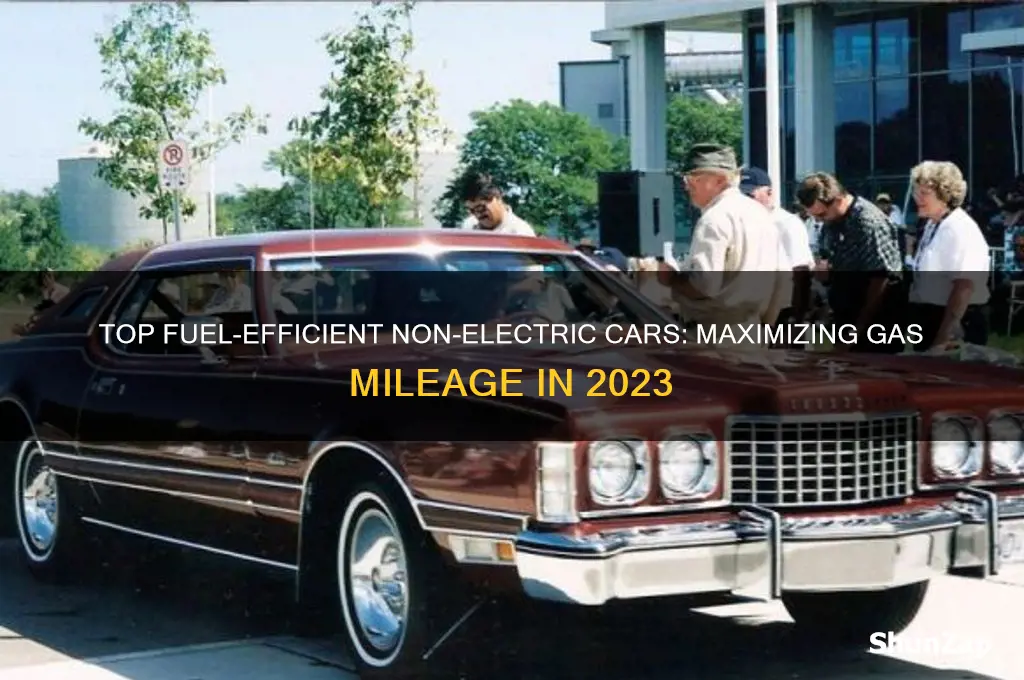 what non electric car gets the best gas mileage