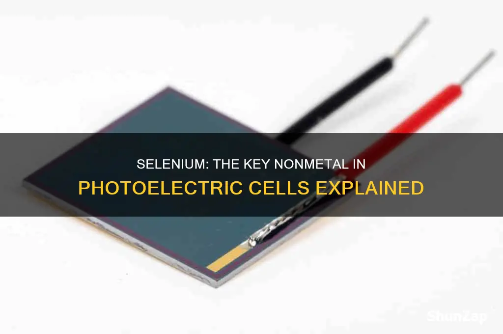 what nonmetal is used in photo electric clls