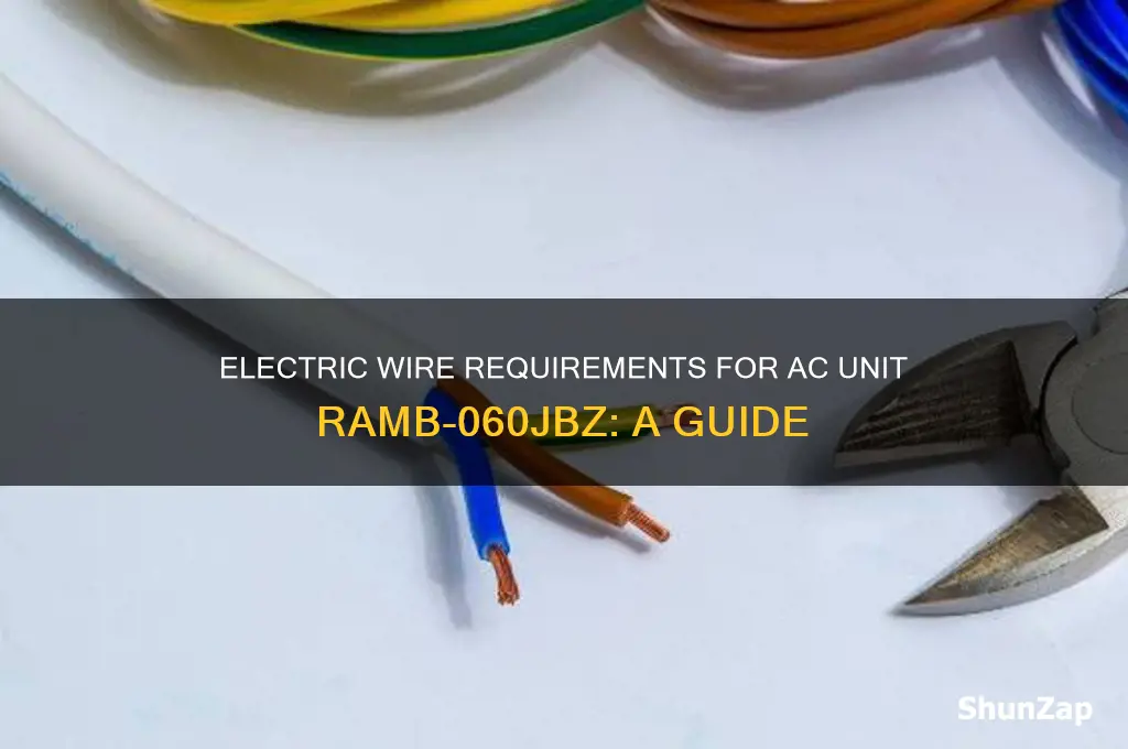 what number of electric wire used for ac unit ramb-060jbz