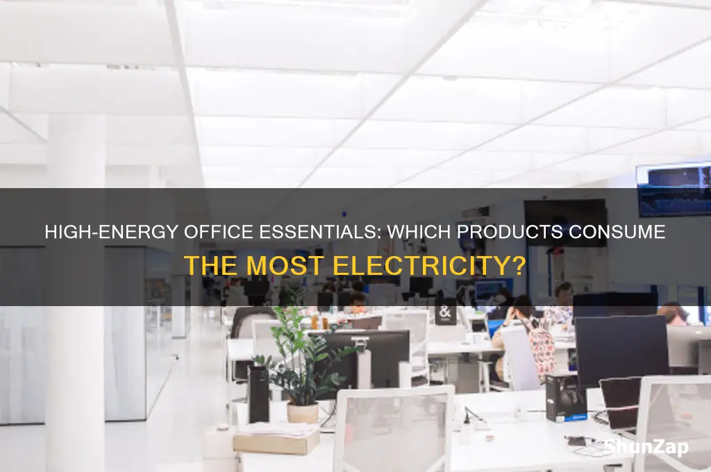 what office products use the most electricity