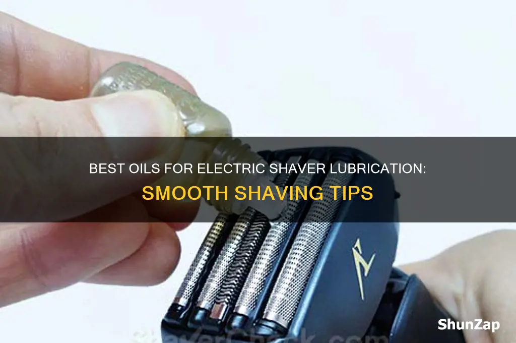 what oil can i use for electric shaver lubricant